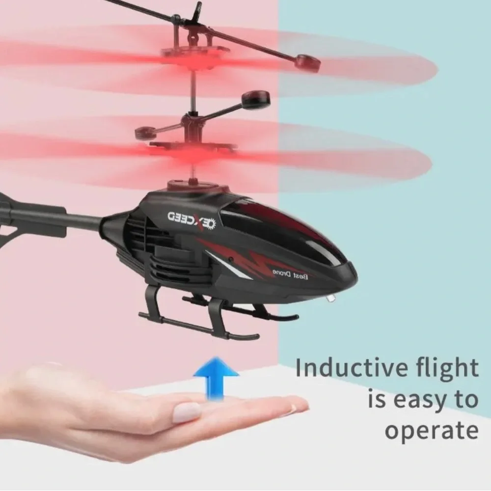 Remote Control Suspension Helicopter Drop Resistant Induction Aircraft 2 Channel